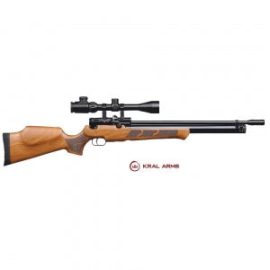 Carabina PCP KRAL Puncher Madera cal. 6,35 mm - 24 Julios