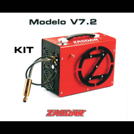 Compresor eléctrico para PCP ZASDAR V7.2. En KIT. Parada automática. 300 BAR. 12 v/220 v.
