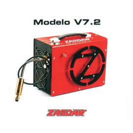 Compresor eléctrico para PCP ZASDAR V7.2. Parada automática. 300 BAR. 12 v/220 v.